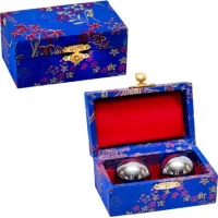 Шары массажные 2шт D3,5см музыкальные "Сталь" №5-2