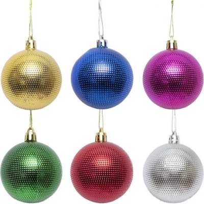 Набор елочных игрушек 6шт "Шары" 6см 6735-22