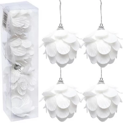 Набір ялинкових іграшок 4шт Шишки HL23SF-170