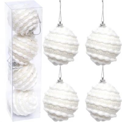 Набор елочных игрушек 4 шт "Шары" D6см HL23A-57