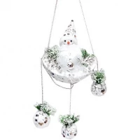 Украшение Декор "Снеговик с украшением" 20*22см B