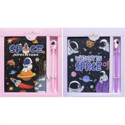 Набір блокнот А5 з ручкою в коробочці, лінія 48л 13,5*18 см SM32K-022 Набір блокнот А5 з ручкою в коробочці, лінія 48л 13,5*18 см SM32K-022