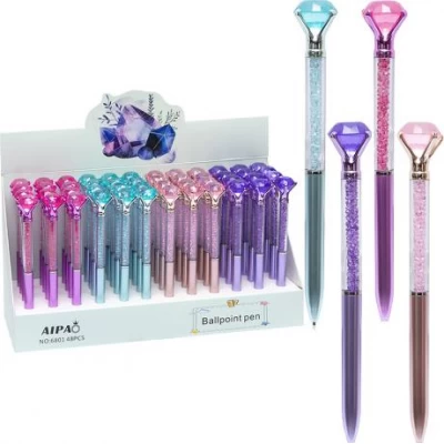 Ручка кулькова подарункова Діамант автоматична 6801