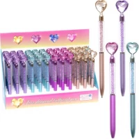 Ручка кулькова подарункова Серце автоматична 9045 синя