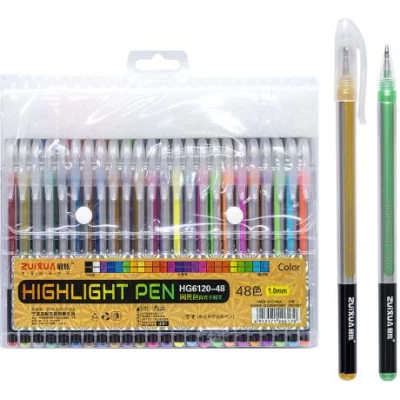 Набір гелевих ручок 48 кольорів Highlight Pen HG6120-48