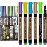 Набор фломастеров 6 цветов METALLIC MP3002/3005