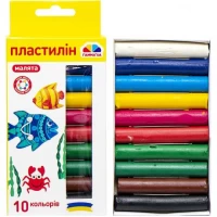 Пластилін Малята 10 кольорів, 100 г Гамма
