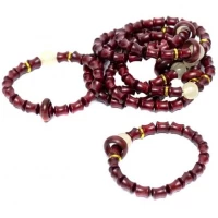 Браслет 012 из бусин на резинке.