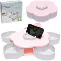 Менажница для закусок с подставкой для телефона "Цветок" 252-98