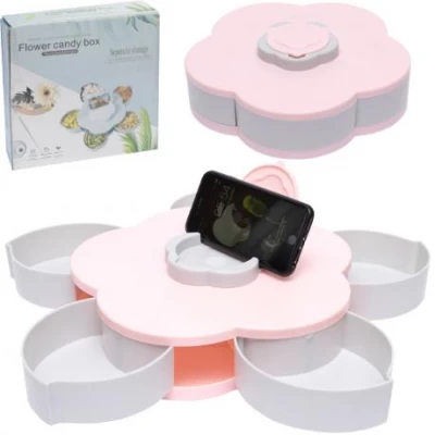 Менажница для закусок с подставкой для телефона "Цветок" 252-98