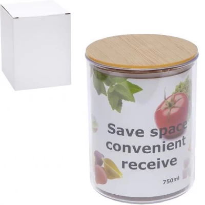 Баночка для сипучих продуктів, пластик SR132 0,75 л 252-113