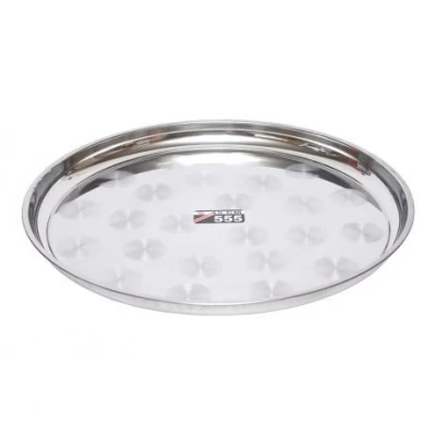 Піднос D45см металевий круглий (потовщена пластина) 08-450-2