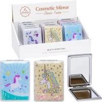 Дзеркало косметичне кишенькове JX601-1 прямокутне 8,5*6см