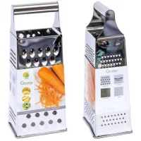 Тертка кухонна 24*10*7,5см на 4 сторони металева ZJP-9