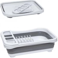 Сушарка для посуду складана 42*32*12см 117-030 силікон/пластик