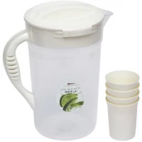 Набір для напоїв глечик пластиковий 2,5л. та 4 склянки 601-6208-4