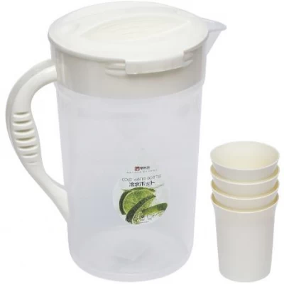 Набір для напоїв глечик пластиковий 2,5л. та 4 склянки 601-6208-4