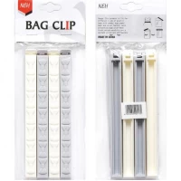 Набор зажимов для пакетов 4шт 628-3058, 15*1,5*1,5см