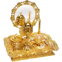 Набор для чаепития золотой B22J3123 на подставке.