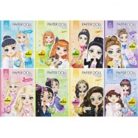 Розмальовка А4 Paper Doll з наклейками, 8 аркушів 228372/Р094/1-8