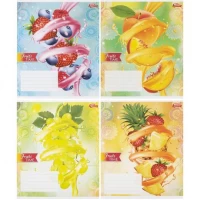 Тетрадь цветная 18 листов, линия 3536 N