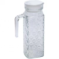 Графін  скляний 1л круглий 1.1L Ромб