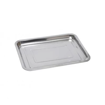 Піднос металевий прямокутний середній 36*27*2см