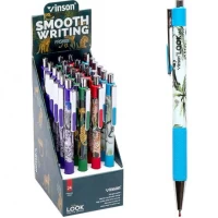 Ручка масляна VINSON LOOK синя 168 автоматична