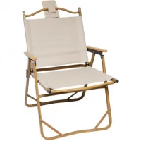 Стілець складний для кемпінгу DC-6007 Бежевий алюміній, тканина