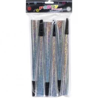 Набір трубочка-свисток фольгована 27см 6 штук 1698-3