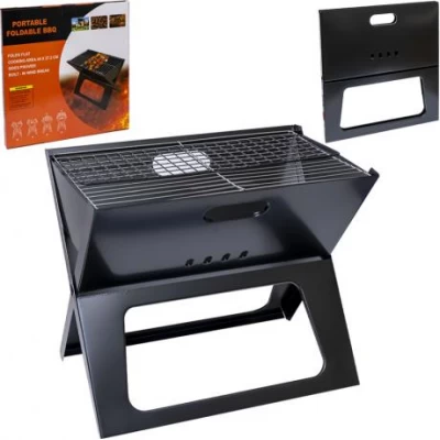 Мангал розкладний, портативний 8018 нержавіюча сталь 45*30*34 см