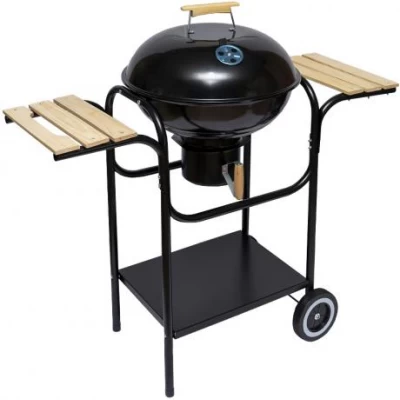 Гриль вугільний круглий з 2-ма бічними столиками 47*104*107см YS-2010