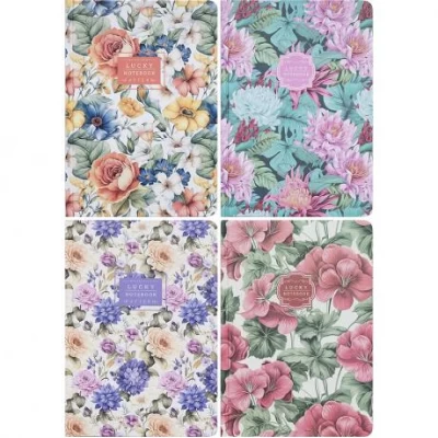 Блокнот А5 Мандарин 64 л., клітинка 60г/м2, тверда обкл.9518/-19/-22/-23