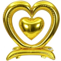 Кулька фольгована підлогова Серце 100*90см FL-007
