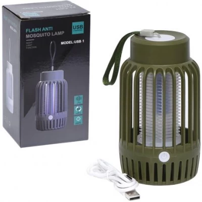 Антимоскітна лампа – пастка від комарів з акумулятором 1,3 W USB-1