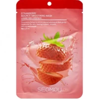 Маска тканинна зволожуюча 25мл для обличчя Полуниця 722166/7299