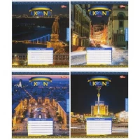 Зошит кольоровий 12 аркушів, клітинка 3450N