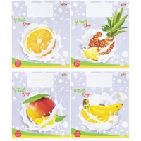 Зошит кольоровий 12 аркушів, коса з доп.лініей 3600