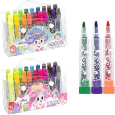 РОЗПРОДАЖ! Фломастер 18 кольорів 1103-18 Water color pen у сумочці