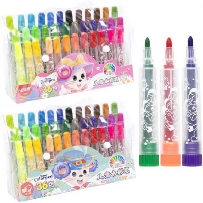 РОЗПРОДАЖ! Фломастер 36 кольорів 1103-36 Water color pen у сумочці