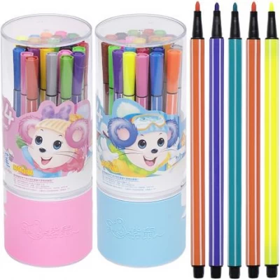 Фломастер у пластиковому тубусі 24 кольори 1662A-24