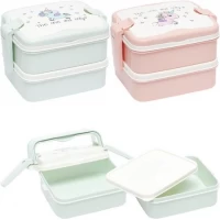 Контейнер для їжі подвійний ланч-бокс 6301,  16*12*11см