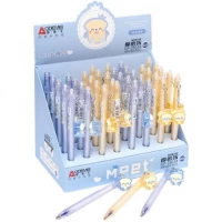 Ручка автоматична пише-стирає 35014 з підвіскою, синя