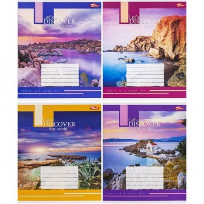 Зошит кольоровий 48 аркушів, клітинка 3542