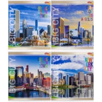 Зошит кольоровий 96 аркушів, клітинка 3569