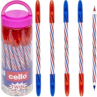 Ручка масляна Cello CL202 PVC двостороння