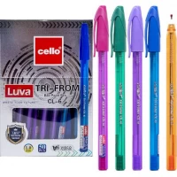 Ручка масляна Cello Tri-From CL-6-50 синя