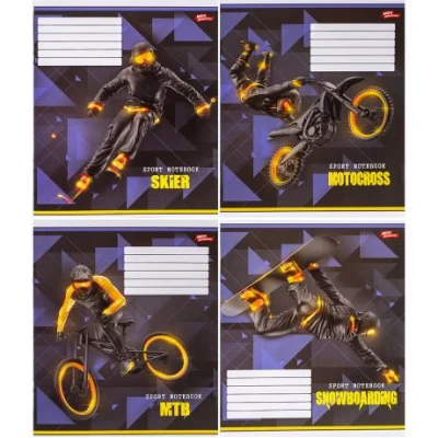 Зошит кольоровий 18 аркушів, лінія 3609