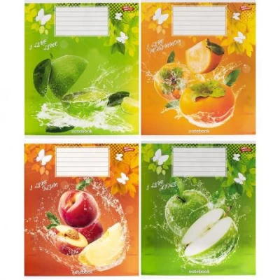 Зошит кольоровий 12 аркушів, лінія 3526