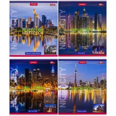 Зошит кольоровий 96 аркушів, клітинка 3570